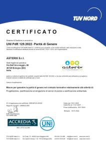 Certificazione UNI/PdR 125:2022 - Parit&agrave; di Genere