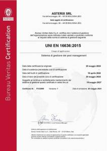 Certificazione UNI EN 16636:2015 - Pest Management